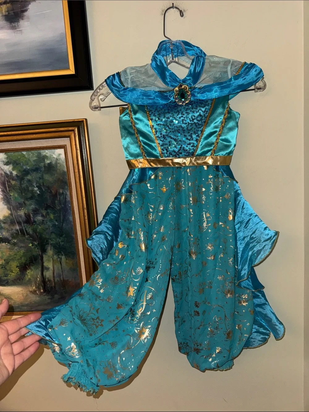 Disney Vintage Arabian Princess Jasmine 2PC Halloween Costume 5/6 Small Years